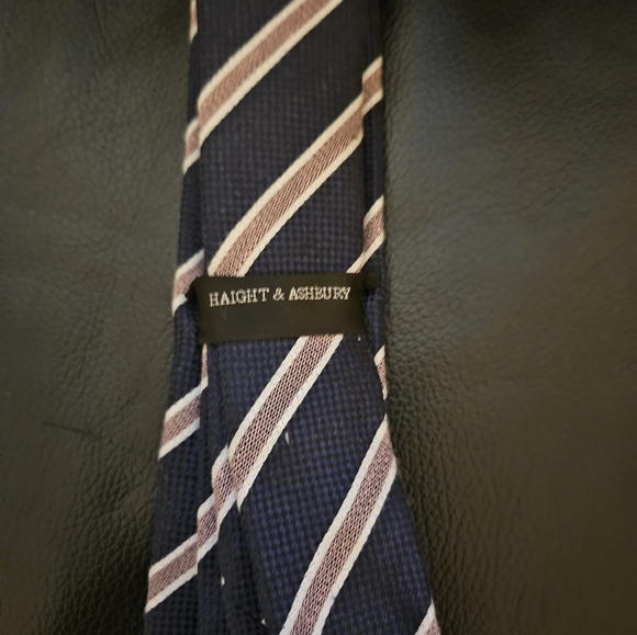 Haight and Ashbury tie blue and pink and white - Picture 2 of 5